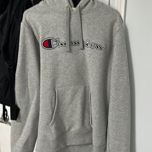 Grey champion hoodie